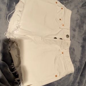 White GRLFRND denim short